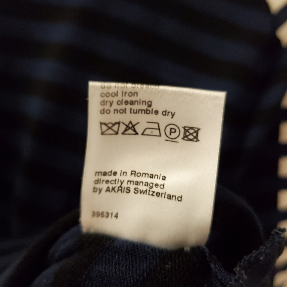 Akris Punto - Short Sleeve Knit Striped Top - Size 8 - Picture 12 of 12